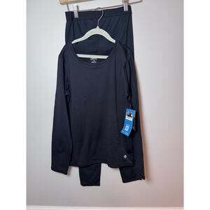 Hot Chillys Youth L Black Micro-Elite Chamois Top Base Layer & Pants M NEW